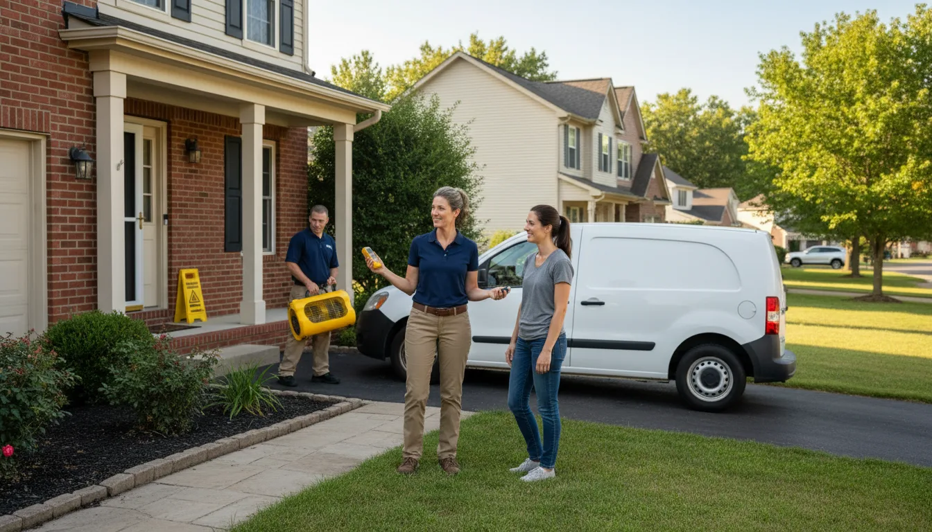 Residential water damage restoration in Hansen, ID